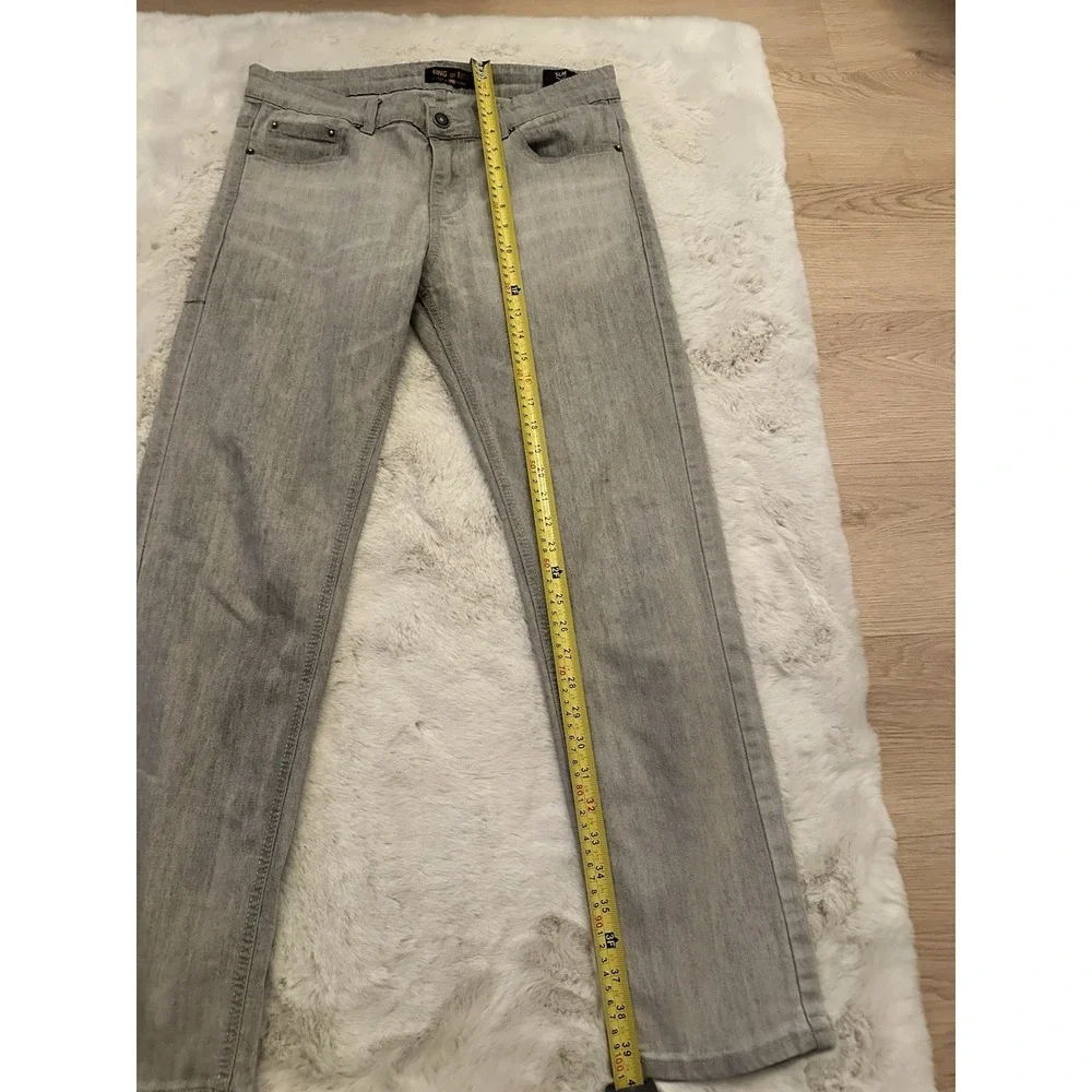 Ring Of Fire Jeans Slim Straight Blue Mens Size 33x30 Dark‎ Denim Designer